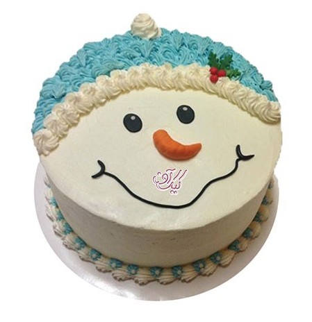 کیک جشن کریسمس - کیک آدم برفی و لبخند زیبا | کیک آف