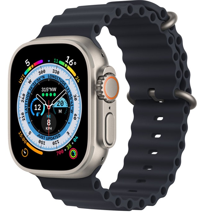 ساعت هوشمند watch 8 ultra Titanium metal لوگو اپل مدل A2859 ...
