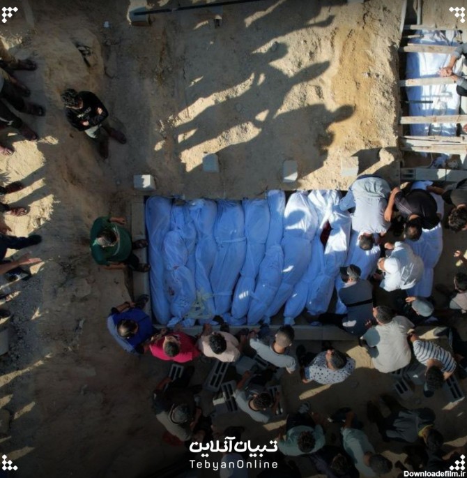 عکس/ کمبود جا در قبرستان‌های غزه و دفن دسته جمعی شهدا