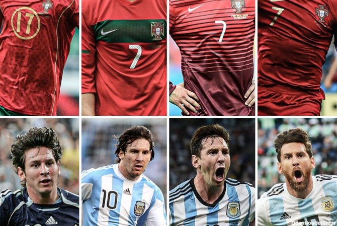 تغییر ظاهر مسی و رونالدو در 4 دوره اخیر جام جهانی(عکس) | فوتبالی