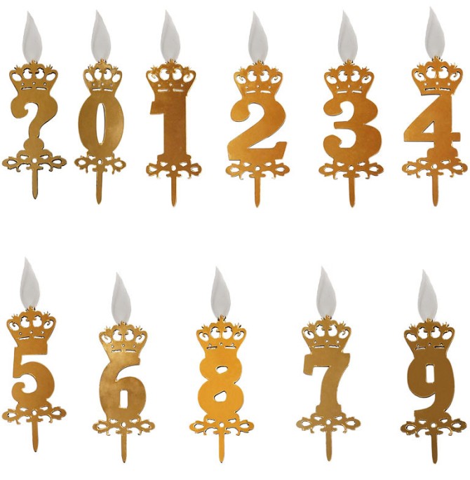 قیمت و خرید شمع تولد طرح عدد مجموعه 11 عددی