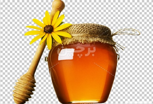 Borchin-ir-a pot of honey stock image_png عکس ظرف عسل طبیعی گل های وحشی۲