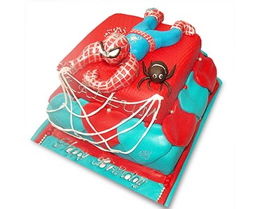 کیک تولد بچه گانه - کیک مرد عنکبوتی 3 | کیک آف
