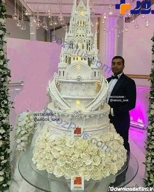 کیک عروسی 20 میلیونی در تهران! + عکس