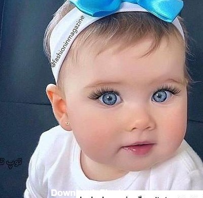 عکس دختر بچه تپل چشم رنگی