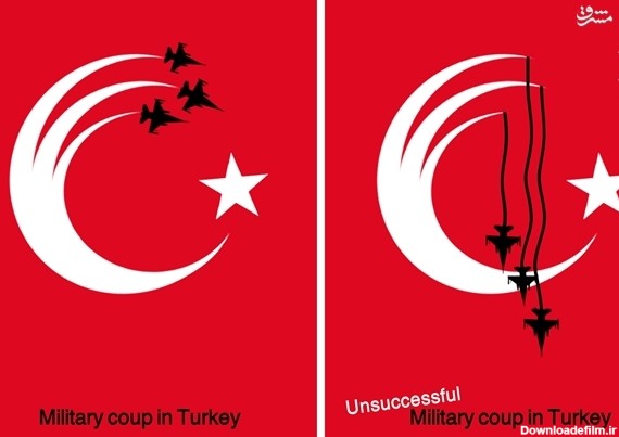 مشرق نیوز - واکنش کارتونیست‌ها به کودتای نظامی در ترکیه