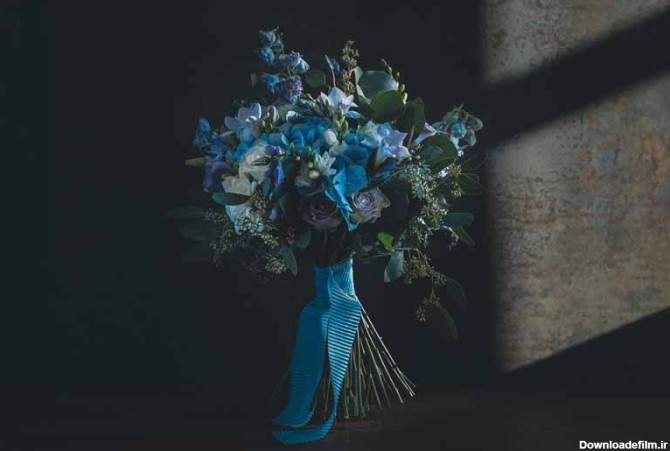عکس گل های آبی