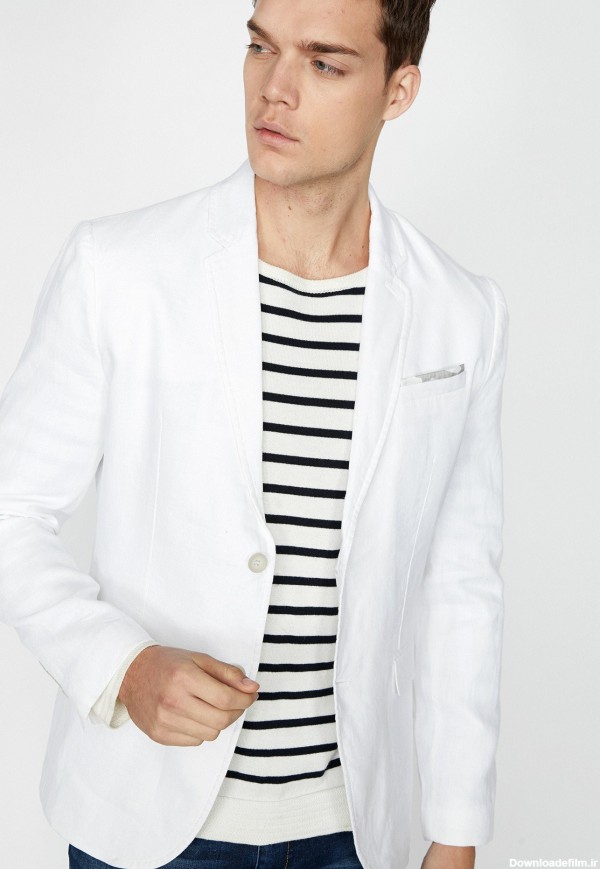 لباس مردانه جدید کت سفید مردانه