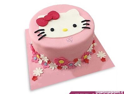 کیک تولد کودک - کیک کیتی گلباران | کیک آف