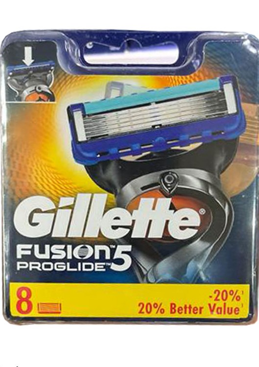 تیغ یدک ژیلت مدل فیوژن 5 پروگلاید پاور بسته 8 عددی اصل Gillette Fusion 5  ProGlide Power