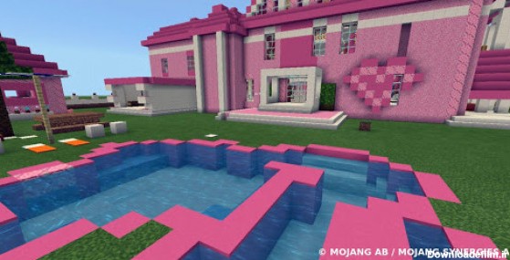 دانلود بازی Pink house with furniture. Craft maps and mods برای ...