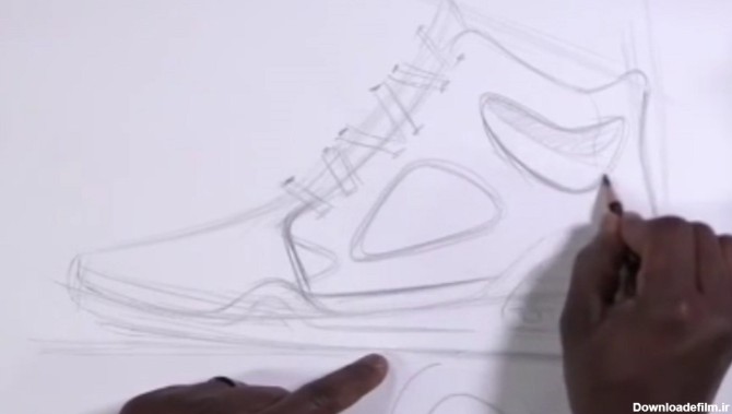 آموزش ساده مراحل کشیدن نقاشی کفش + فیلم