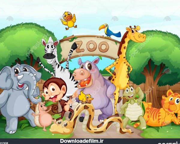 تصویری از باغ وحش و حیوانات در طبیعت زیبا 1417458