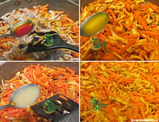 هویج پلو با مرغ (2)