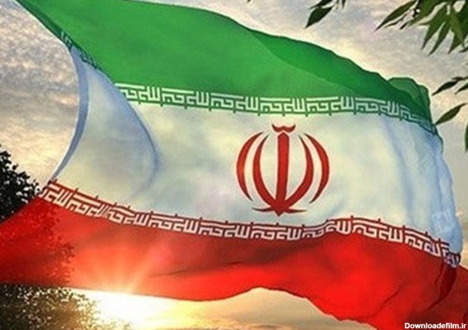 پرچم ایران با عکس خورشید