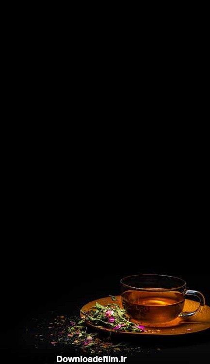 عکس چای در شب