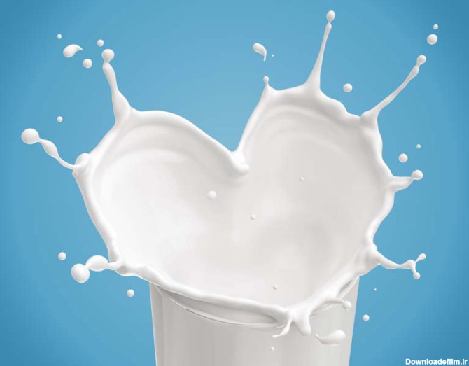 دانلود تصویر با کیفیت از شیر در لیوان | تیک طرح مرجع گرافیک ایران