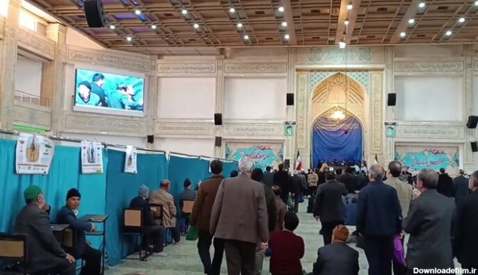 ببینید |‌ وضعیت صف‌های حسینیه ارشاد برای رای‌دهی در انتخابات