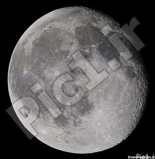 عکس از ماه پس از ویرایش در فتوشاپ