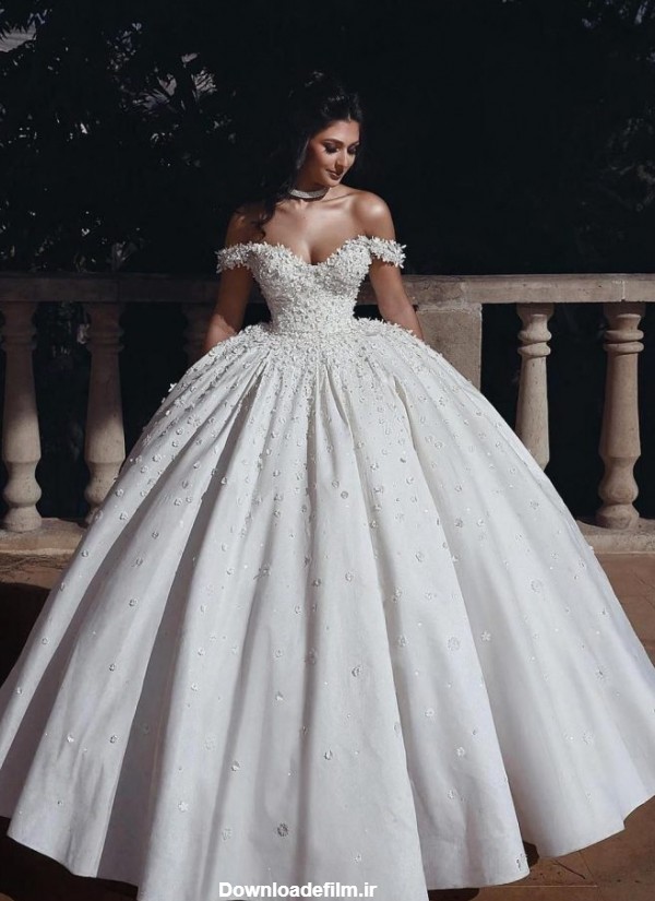 لباس عروس پفی جدید - لباس عروس پفی ایرانی - جدیدترین لباس عروس پفی