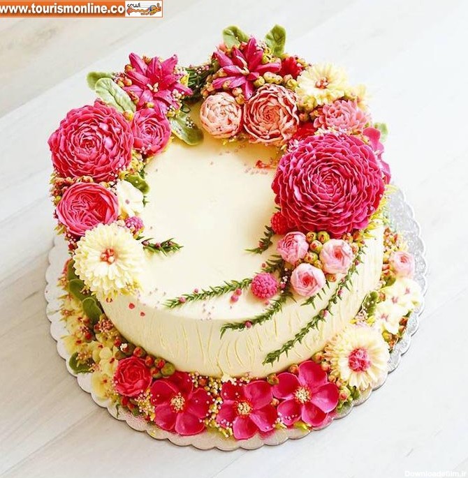 کیک هایی با تزیین بهاری! +تصاویر