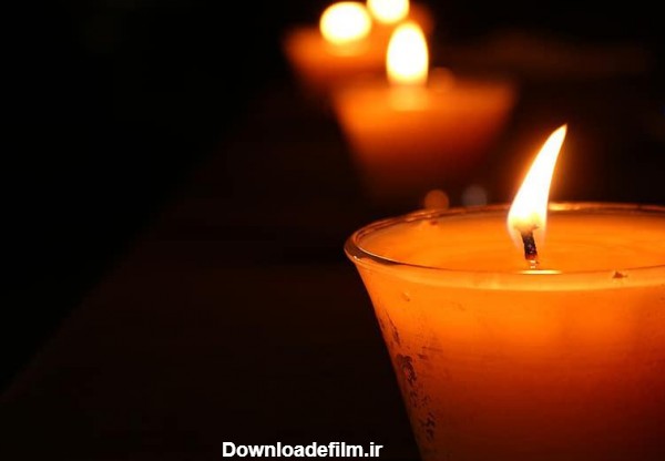 عکس غم انگیز شمع برای تسلیت