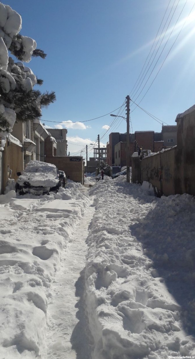 معابر اردبیل یک روز پس از بارش سنگین برف