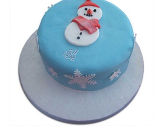 سفارش کیک تولد کودک - کیک آدم برفی یخی | کیک آف