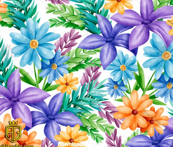 وکتور گل و برگ رنگارنگ - دانلود وکتور گل، تصاویر برداری و طرح های برداری مناسب برای طراحی و چاپ