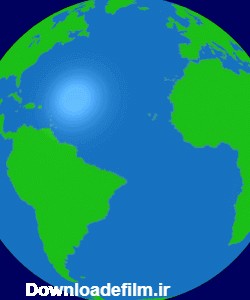 عکس متحرک چرخش کره زمین - عکس نودی
