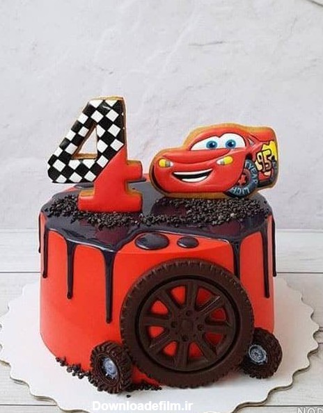 عکس کیک تولد ماشین