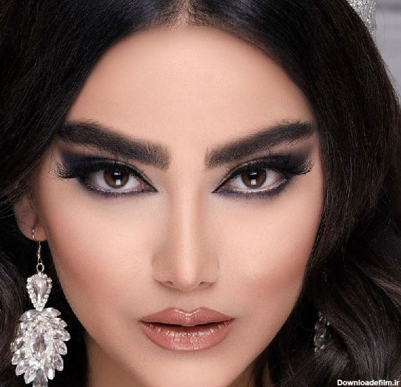 مدل آرایش عروس عربی بسیار شیک و مجلسی مد روز