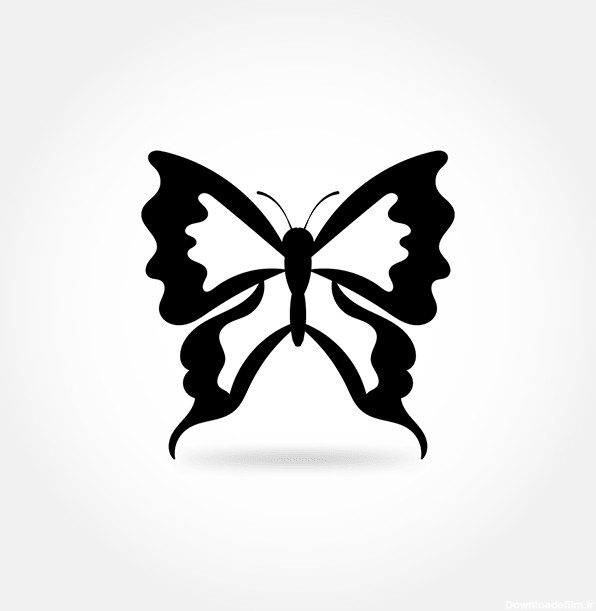 وکتور پروانه سیاه و سفید | صفحه 12 از 12 | وکتورلو
