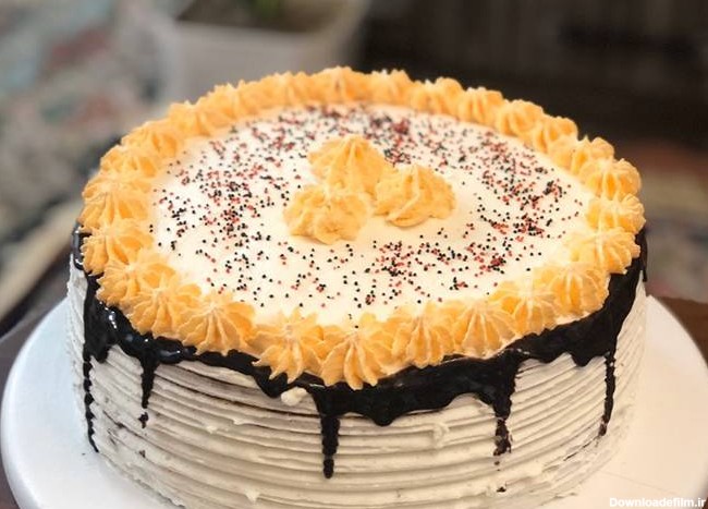 طرز تهیه 🎂 کیک تولد واسه خواهر گلم 😍🎂 ساده و خوشمزه توسط maryam ...