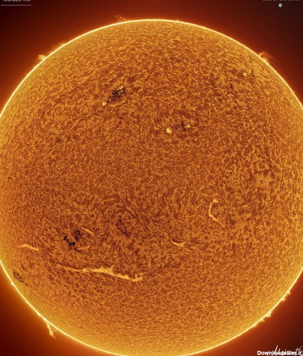 تصویر روز ناسا: عکس خورشید با جزییات شگفت‌انگیز