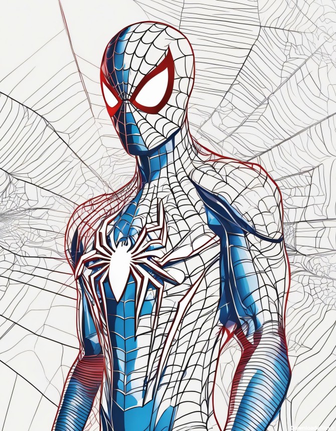 عکس مرد عنکبوتی جدید نقاشی - دانلود رایگان