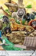 پوستر دیواری نقاشی حیوانات DP-1010 - خرید با بهترین قیمت ...
