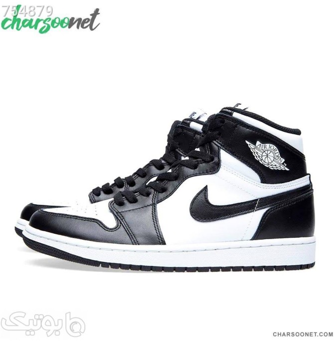 کفش نایک ساقدار مدل ایر جردن Nike Air Jordan 1 مشکی كتانی مردانه