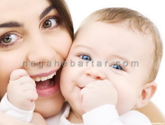 ژست عکس نوزاد و مادر | آتلیه کودک نگاه برتر | عکس کودک ...