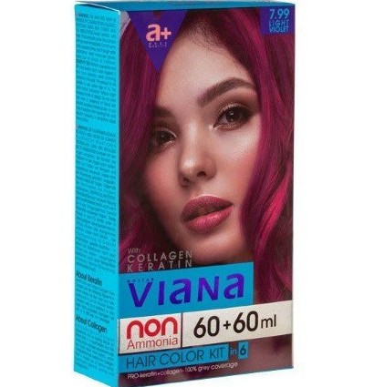 کیت رنگ مو شرابی روشن طبیعی شماره 7.99 مدل ویانا - بانوی من