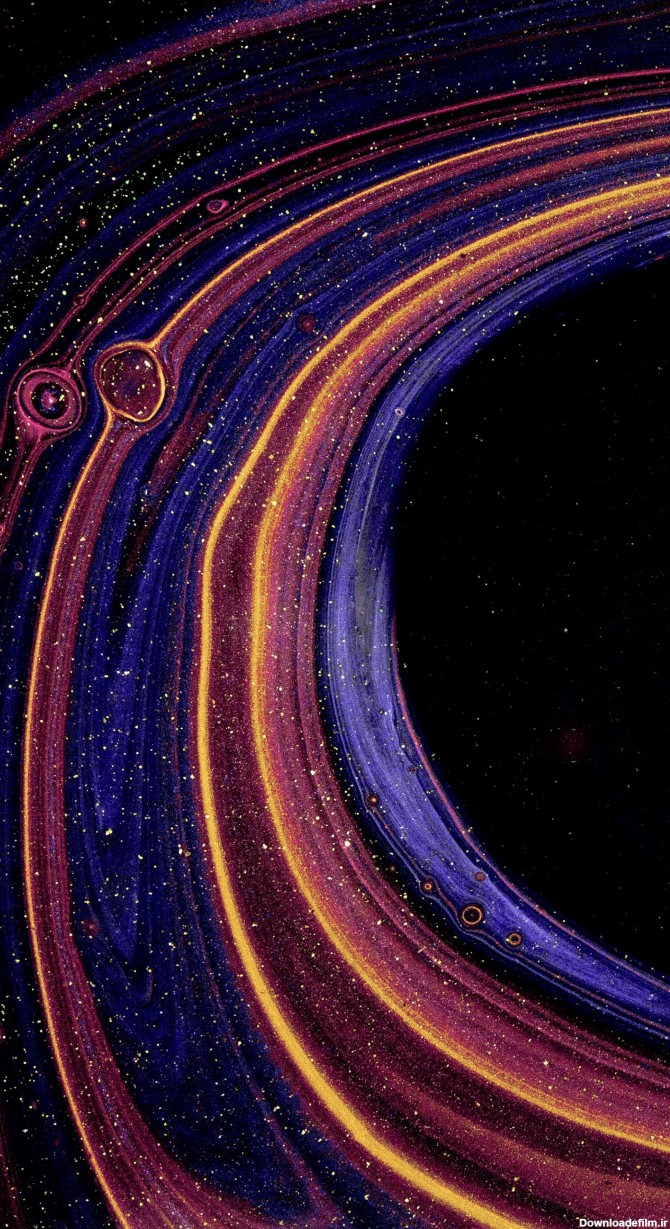 تصویر رنگ متالیک اکلیلی دیدنی HD برای زمینه ردمی نوت 10 شیائومی