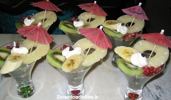 تزیین ژله با میوه با ایده های خلاقانه و جدید برای مهمانی