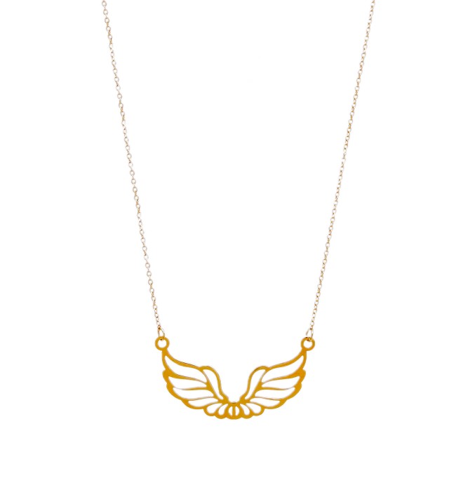گردنبند طلا بال فرشته – فروشگاه اینترنتی طلای نورا