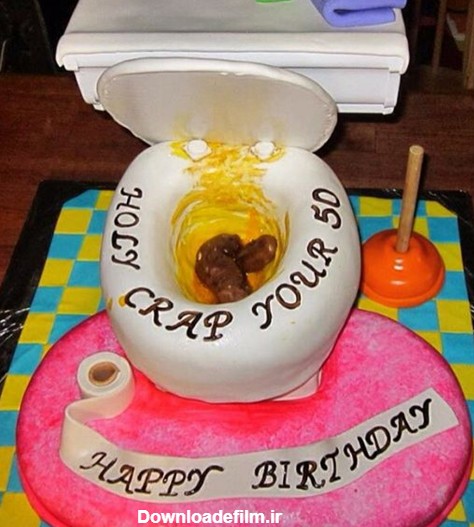 عکس کیک تولد پسرانه خنده دار - عکس نودی