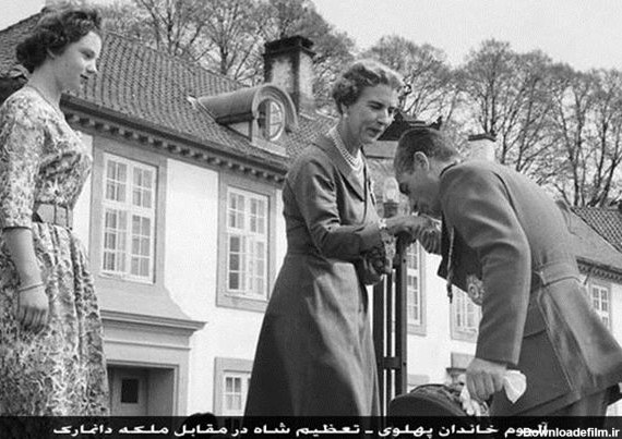 تعظیم شاه در مقابل ملکه دانمارک + عکس
