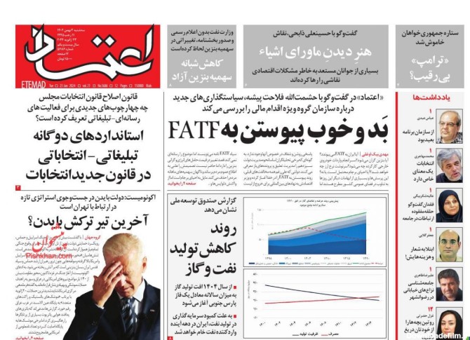 روزنامه اعتماد: استانداردهای دوگانه تبلیغاتی- انتخاباتی در ...