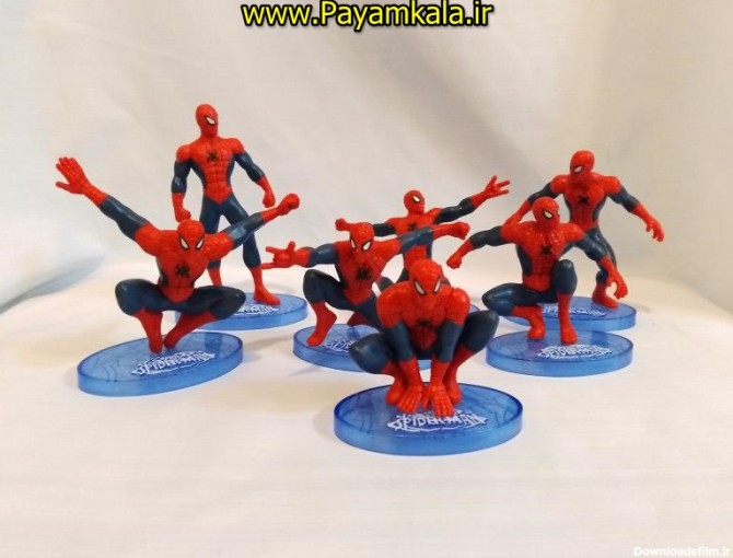 ست 7 عدد فیگور شخصیت های مرد عنکبوتی SPIDERMAN