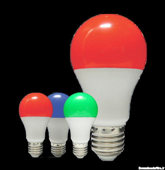 لامپ ال‌ای‌دی حبابی رنگی 9 وات - پارس شهاب