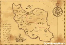 وکتور نقشه قدیمی ایران – پیکتور مرجع فروش آثار گرافیکی