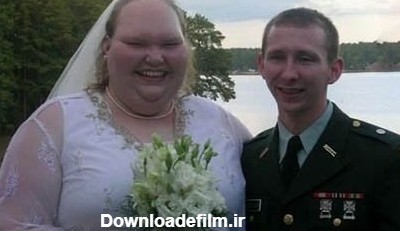 عکس عروس چاق و داماد لاغر